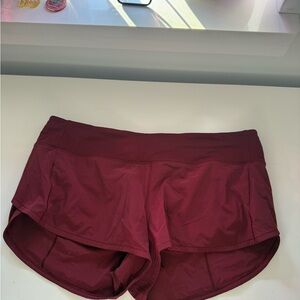 Lululemon Speed Up Low Rise Shorts 2.5in